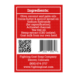 Goat Milk, Activated Charcoal, Tea Tree & Hemp Oil Soap - 2.5 oz Bar